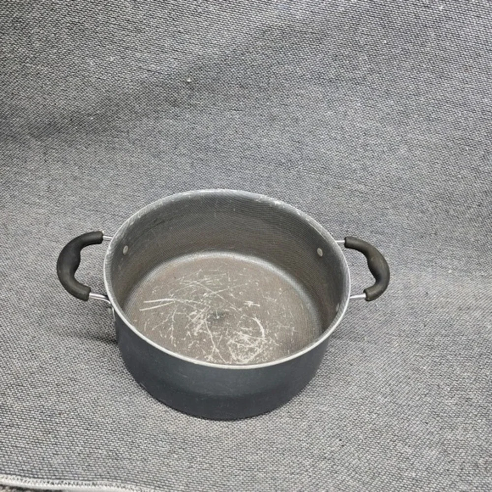 4pc‎ Saucepan Set Nesting Non-Stick Honeycomb Black Good 6-8in Pots